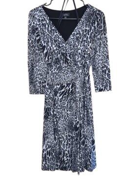 Tahari Animal Print Dress Sz 6 Length 39"